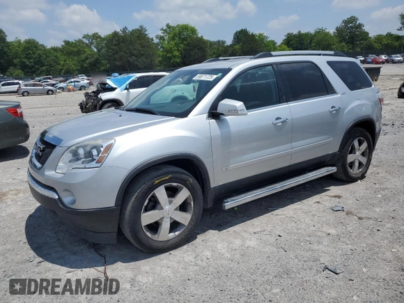 2010 GMC Acadia SLT1 with VIN 1GKLRMED9AJ125200, listed as a Copart auction lot 58071725 with 216,380 mi miles and Salvage title. Bid and sale history available at DreamBid. Image 1.