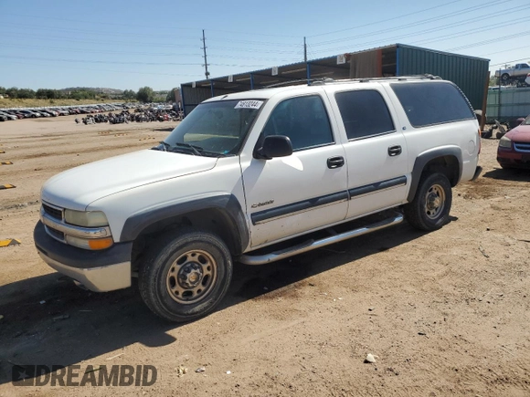 2000 Chevrolet Suburban LS with VIN 3GNGK26U2YG222505, listed as a Copart auction lot 74813244 with 311,269 mi miles and Salvage Title. Bid and sale history available at carsss.com. Image 1.