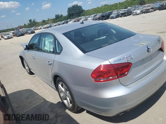 2014 Volkswagen Passat S with VIN 1VWAS7A32EC097236, listed as a Copart auction lot 70137924 with 70,216 mi miles and Salvage Title. Bid and sale history available at carsss.com. Image 2.