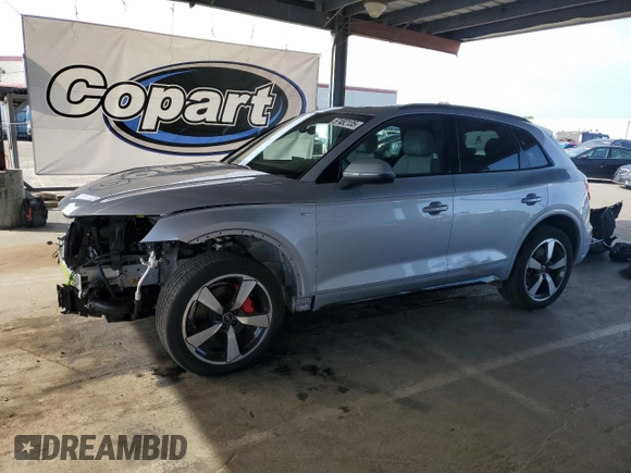 2024 Audi Q5 S line Premium Plus with VIN WA1EAAFY6R2003275, listed as a Copart auction lot 57482135 with 13,350 mi miles and Salvage title. Bid and sale history available at DreamBid. Image 1.