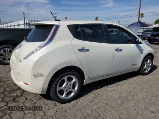 2011 Nissan LEAF SL-e with VIN JN1AZ0CP7BT000987, listed as a Copart auction lot 50105945 with 168,027 mi miles and Clean Title. Bid and sale history available at carsss.com. Image 3.
