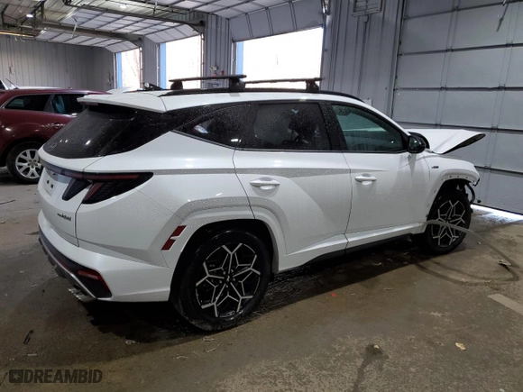 2024 Hyundai Tucson Hybrid N Line with VIN KM8JFCD1XRU159312, listed as a Copart auction lot 82480174 with 0 mi miles and Salvage Title. Bid and sale history available at carsss.com. Image 3.