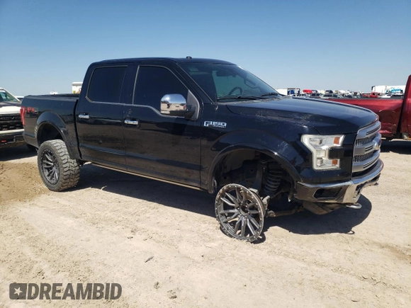 2016 Ford F-150 XLT with VIN 1FTEW1EF5GFC58612, listed as a Copart auction lot 56506725 with 98,300 mi miles and Salvage title. Bid and sale history available at DreamBid. Image 4.