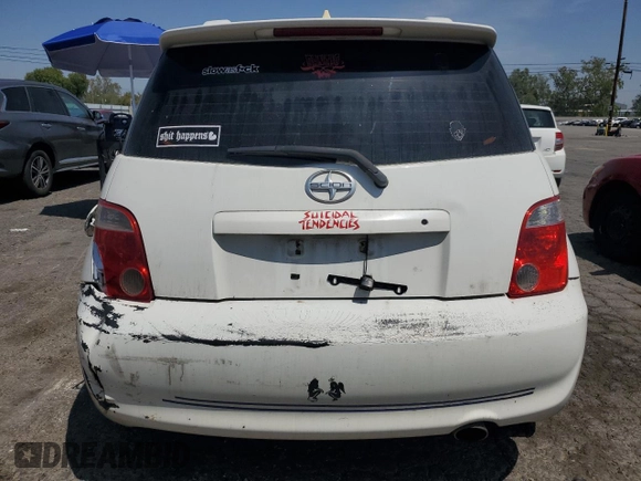 2006 Scion xA with VIN JTKKT604760149318, listed as a Copart auction lot 54247025 with 192,756 mi miles and Salvage Title. Bid and sale history available at carsss.com. Image 6.