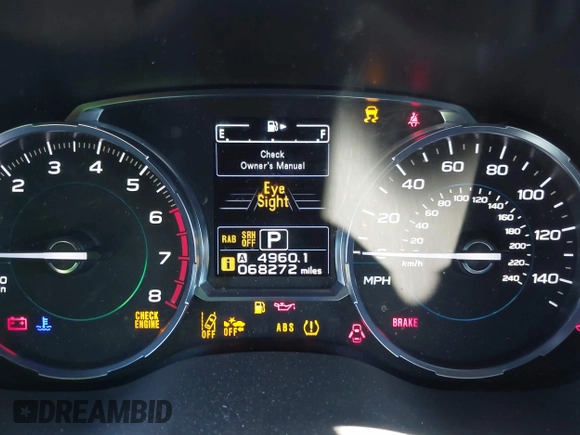 2017 Subaru Forester Touring with VIN JF2SJGWC3HH509224, listed as a IAAI auction lot 41632020 with 68,272 mi miles. Bid and sale history available at carsss.com. Image 7.