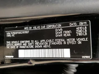 2012 Volvo S60 T5 with VIN YV1622FS0C2101907, listed as a Copart auction lot 53879165 with 116,323 mi miles and Non Repairable. Bid and sale history available at carsss.com. Image 12.
