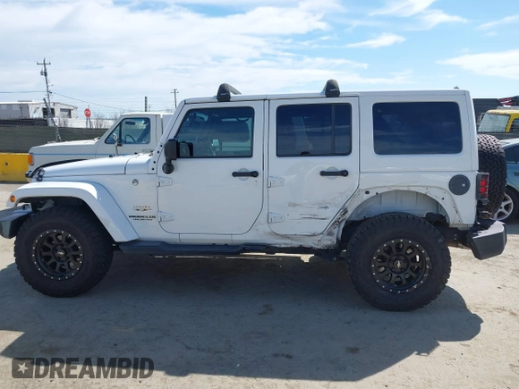 2017 Jeep Wrangler Unlimited Sahara with VIN 1C4BJWEG5HL588535, listed as a IAAI auction lot 42013571 with 70,012 mi miles. Bid and sale history available at carsss.com. Image 15.