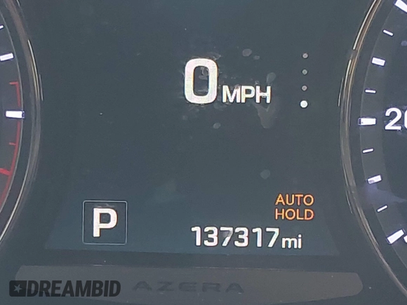 2017 Hyundai Azera Limited with VIN KMHFH4JG0HA581720, listed as a IAAI auction lot 42456573 with 137,317 mi miles and . Bid and sale history available at DreamBid. Image 15.