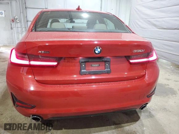 2021 BMW 3 Series 330i xDrive with VIN 3MW5R7J06M8C13028, listed as a Copart auction lot 62850925 with 47,968 mi miles and Salvage title. Bid and sale history available at DreamBid. Image 6.