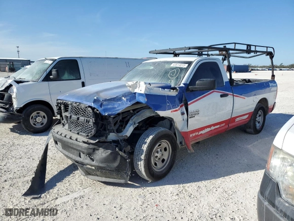 2019 Ram 1500 Classic Tradesman with VIN 3C6JR6DT3KG621739, listed as a Copart auction lot 43614015 with 202,253 mi miles and Non Repairable. Bid and sale history available at carsss.com. Image 1.