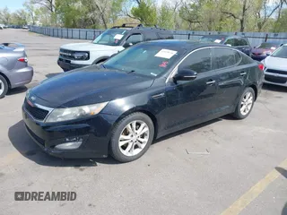 2013 Kia Optima EX with VIN 5XXGN4A79DG174558, listed as a IAAI auction lot 42078646 with 163,161 mi miles. Bid and sale history available at carsss.com. Image 2.