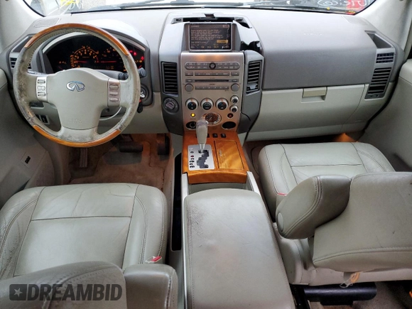 2005 Infiniti QX56 with VIN 5N3AA08C65N809550, listed as a Copart auction lot 74873484 with 224,862 mi miles and Salvage Title. Bid and sale history available at carsss.com. Image 8.