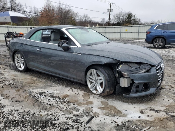 2019 Audi A5 Cabriolet Premium z VIN WAUWNGF59KN006471, wystawiony jako Copart lot #43563665 z przebiegiem 19 627 mil mil oraz Szkoda całkowita • Salvage title. Historia ofert i sprzedaży dostępna na DreamBid. Obrazek 4.