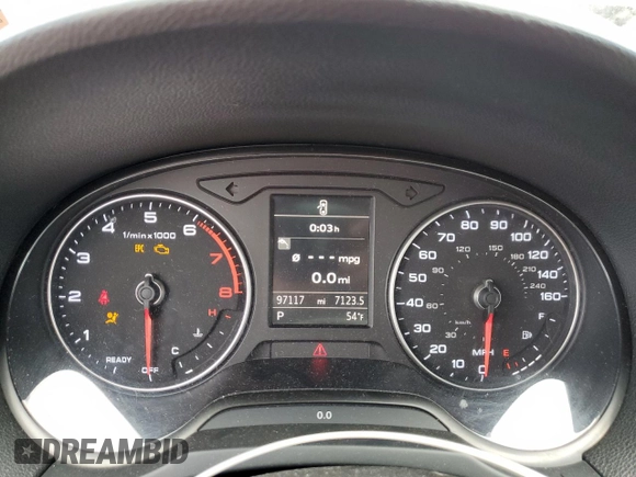 2017 Audi A3 Sedan Premium with VIN WAUB8GFF4H1015786, listed as a Copart auction lot 51409564 with 97,117 mi miles and Salvage Title. Bid and sale history available at carsss.com. Image 9.