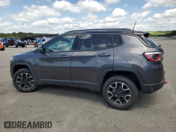 2020 Jeep Compass Trailhawk with VIN 3C4NJDDB1LT189318, listed as a Copart auction lot 50199885 with 93,943 mi miles and Non Repairable. Bid and sale history available at carsss.com. Image 2.