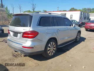 2017 Mercedes-Benz GLS 450 with VIN 4JGDF6EE8HA873584, listed as a IAAI auction lot 42106238 with 82,759 mi miles and . Bid and sale history available at DreamBid. Image 4.
