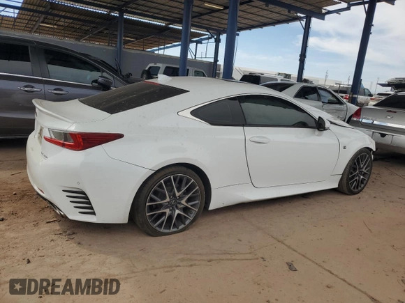 2015 Lexus RC 350 F Sport z VIN JTHHE5BC7F5011130, wystawiony jako Copart lot #50371755 z przebiegiem 134 816 mil mil oraz Szkoda całkowita • Salvage title. Historia ofert i sprzedaży dostępna na DreamBid. Obrazek 3.