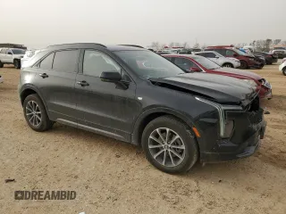 2024 Cadillac XT4 FWD Sport with VIN 1GYFZER46RF100076, listed as a Copart auction lot 45741285 with 11,616 mi miles and Salvage title. Bid and sale history available at DreamBid. Image 4.