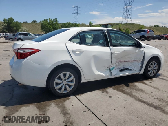2016 Toyota Corolla L with VIN 2T1BURHE6GC687616, listed as a Copart auction lot 58587075 with 111,620 mi miles and Salvage title. Bid and sale history available at DreamBid. Image 3.