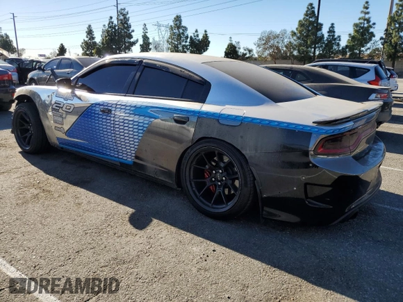 2019 Dodge Charger SRT Hellcat with VIN 2C3CDXL92KH692818, listed as a Copart auction lot 85337284 with 92,283 mi miles and Salvage Title. Bid and sale history available at DreamBid. Image 2.