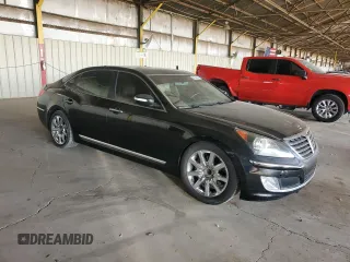 2012 Hyundai Equus Signature with VIN KMHGH4JH2CU045727, listed as a Copart auction lot 60744895 with 118,223 mi miles and Clean title. Bid and sale history available at DreamBid. Image 4.