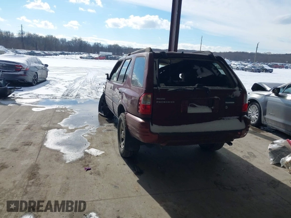 2003 Isuzu Rodeo with VIN 4S2CK58W534304195, listed as a IAAI auction lot 41354536 with Not Provided miles and . Bid and sale history available at DreamBid. Image 3.