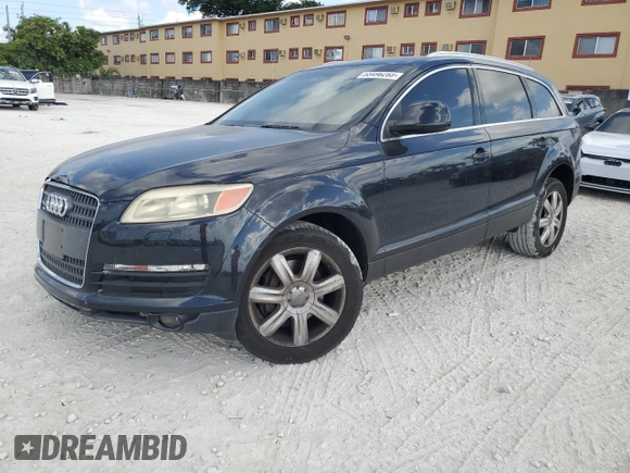 2007 Audi Q7 Premium with VIN WA1BY74L97D087375, listed as a Copart auction lot 55496285 with 163,850 mi miles and Clean title. Bid and sale history available at DreamBid. Image 1.