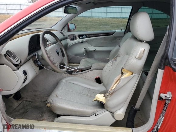 1999 Mercedes-Benz CLK-Class with VIN WDBLJ65G9XF072789, listed as a Copart auction lot 42996795 with 157,750 mi miles and Salvage Title. Bid and sale history available at carsss.com. Image 7.