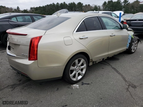 2013 Cadillac ATS with VIN 1G6AG5RX6D0166898, listed as a Copart auction lot 82751544 with 136,448 mi miles and Salvage Title. Bid and sale history available at carsss.com. Image 3.