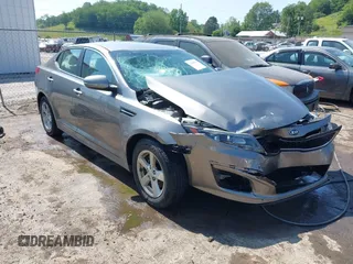 2015 Kia Optima LX with VIN 5XXGM4A78FG507824, listed as a IAAI auction lot 42399214 with 104,797 mi miles and . Bid and sale history available at DreamBid. Image 1.