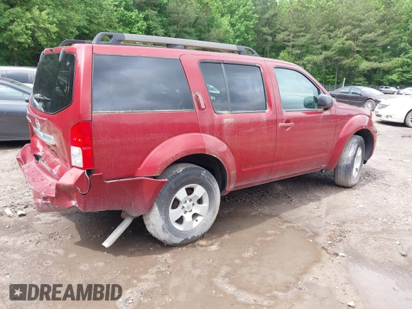 2008 Nissan Pathfinder S with VIN 5N1AR18U58C607301, listed as a IAAI auction lot 40503693 with 118,080 mi miles and . Bid and sale history available at DreamBid. Image 4.