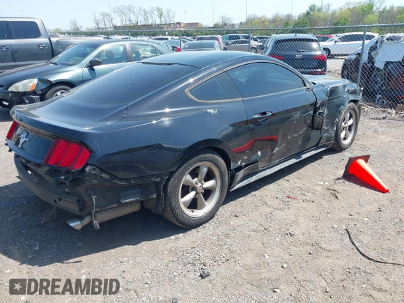 2017 Ford Mustang V6 with VIN 1FA6P8AM8H5342693, listed as a IAAI auction lot 41985156 with 110,733 mi miles and . Bid and sale history available at carsss.com. Image 4.