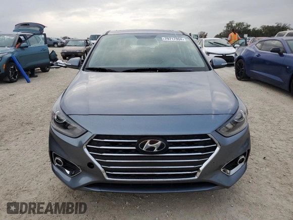 2020 Hyundai Accent Limited with VIN 3KPC34A67LE118346, listed as a Copart auction lot 79717804 with 4,046 mi miles and Clean Title. Bid and sale history available at carsss.com. Image 5.
