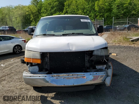 2008 Chevrolet Express Passenger with VIN 1GAHG39K981177228, listed as a Copart auction lot 55031385 with 274,971 mi miles and Salvage title. Bid and sale history available at DreamBid. Image 5.