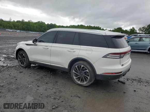 2021 Lincoln Aviator Reserve z VIN 5LM5J7XC6MGL14110, wystawiony jako Copart lot #57793045 z przebiegiem 88 363 mil mil oraz Szkoda całkowita • Salvage title. Historia ofert i sprzedaży dostępna na DreamBid. Obrazek 2.