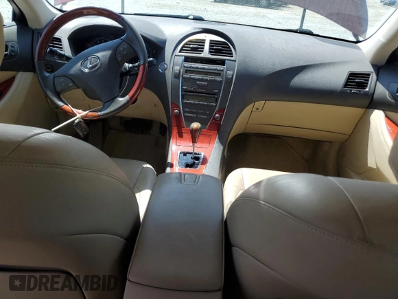 2007 Lexus ES 330 with VIN JTHBJ46G272152506, listed as a Copart auction lot 52325285 with 103,744 mi miles and Salvage Title. Bid and sale history available at DreamBid. Image 8.