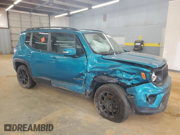 2020 Jeep Renegade Latitude with VIN ZACNJABB1LPL54029, listed as a Copart auction lot 59265085 with Not provided miles and Salvage title. Bid and sale history available at DreamBid. Image 4.
