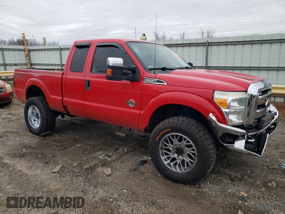 2011 Ford F-250 XL with VIN 1FT7X2BTXBEC45147, listed as a Copart auction lot 44490795 with 242,070 mi miles and Salvage Title. Bid and sale history available at DreamBid. Image 4.