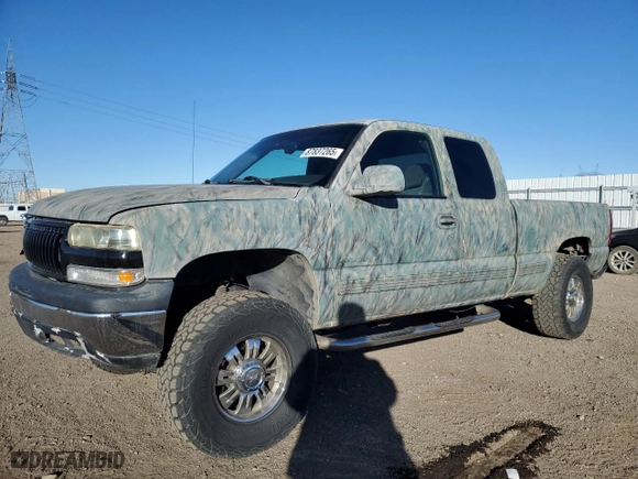 2002 Chevrolet Silverado 1500 LS with VIN 2GCEK19T721282535, listed as a Copart auction lot 87837265 with 280,411 mi miles and Non Repairable. Bid and sale history available at carsss.com. Image 1.
