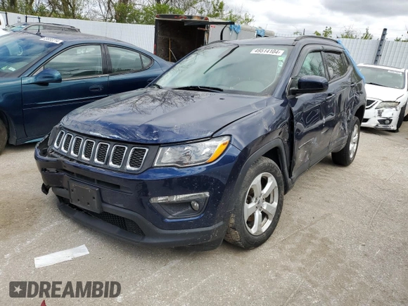 2018 Jeep Compass Latitude with VIN 3C4NJDBB1JT232944, listed as a Copart auction lot 49514104 with 108,402 mi miles and Salvage title. Bid and sale history available at DreamBid. Image 1.
