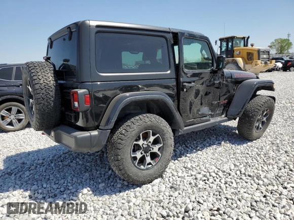 2021 Jeep Wrangler Rubicon with VIN 1C4HJXCG8MW663191, listed as a Copart auction lot 46419825 with 43,894 mi miles and Salvage title. Bid and sale history available at DreamBid. Image 3.