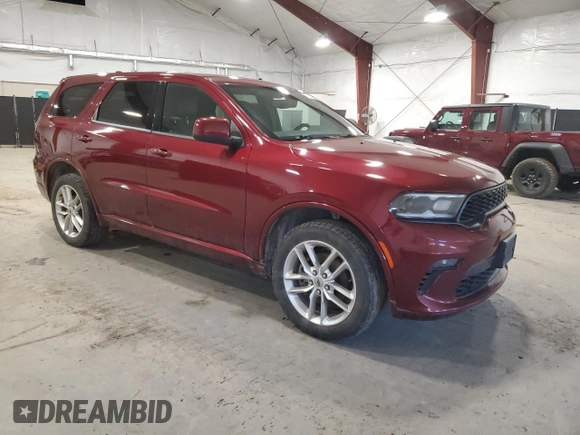 2021 Dodge Durango GT Plus with VIN 1C4RDJDG8MC695745, listed as a Copart auction lot 51138745 with 76,126 mi miles and Salvage title. Bid and sale history available at DreamBid. Image 4.