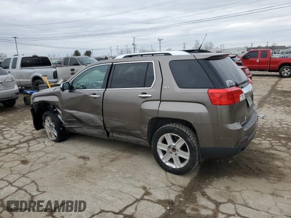 2012 GMC Terrain SLT-1 with VIN 2GKFLUE57C6182342, listed as a Copart auction lot 43390965 with 110,812 mi miles and Salvage Title. Bid and sale history available at carsss.com. Image 2.