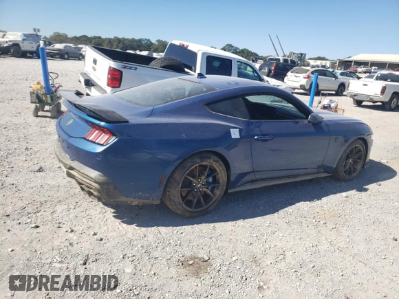 2024 Ford Mustang Dark Horse with VIN 1FA6P8R02R5502375, listed as a Copart auction lot 75478814 with 0 mi miles and Salvage Title. Bid and sale history available at carsss.com. Image 3.