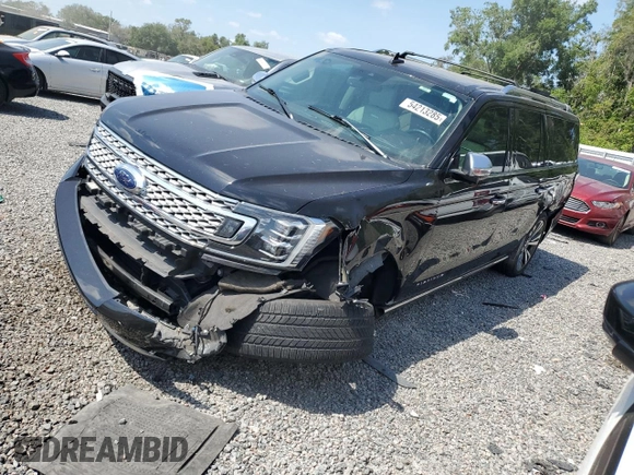 2021 Ford Expedition Max Platinum with VIN 1FMJK1LT9MEA20312, listed as a Copart auction lot 54213285 with 119,611 mi miles and Salvage title. Bid and sale history available at DreamBid. Image 1.