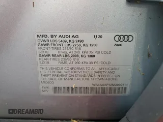 2021 Audi Q5 Premium with VIN WA1AAAFY2M2030111, listed as a Copart auction lot 62169672 with 0 mi miles. Bid and sale history available at carsss.com. Image 10.