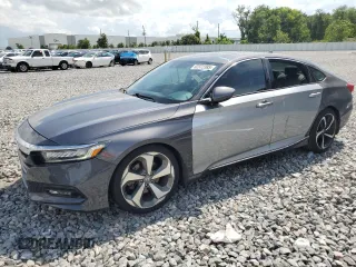 2018 Honda Accord Touring with VIN 1HGCV2F9XJA007146, listed as a Copart auction lot 62372385 with 103,495 mi miles and Salvage title. Bid and sale history available at DreamBid. Image 1.