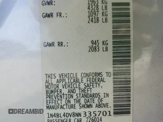 2022 Nissan Altima SV z VIN 1N4BL4DV8NN335701, wystawiony jako Copart lot #53495725 z przebiegiem 63 648 mil mil oraz Czysty tytuł • Clean title. Historia ofert i sprzedaży dostępna na DreamBid. Obrazek 12.