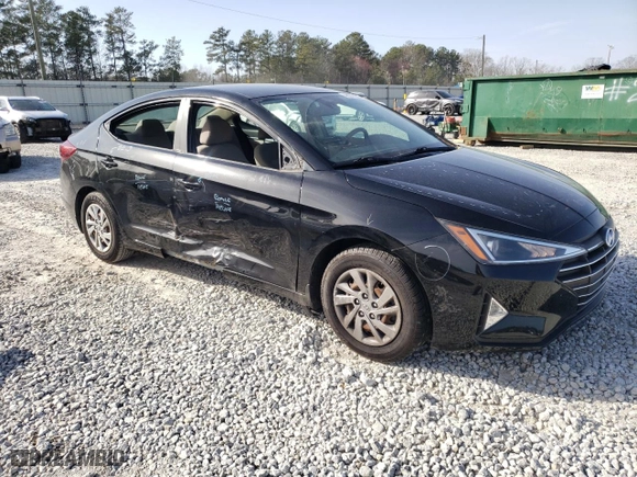 2020 Hyundai Elantra SE with VIN KMHD74LF2LU979369, listed as a Copart auction lot 48040995 with 43,791 mi miles and Salvage Title. Bid and sale history available at carsss.com. Image 4.