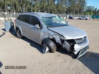 2014 Dodge Journey SXT z VIN 3C4PDDBGXET142418, wystawiony jako IAAI lot #42195362 z przebiegiem 130 627 mil mil oraz . Historia ofert i sprzedaży dostępna na DreamBid. Obrazek 1.